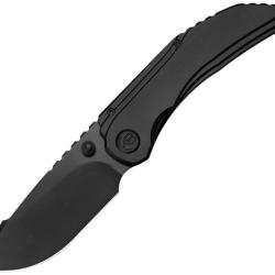 Couteau Pliant KB Knives Snorri Lame Acier M390 Drop Point Manche Titane Noir Framelock KUB388C