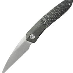 Couteau Pliant KB Knives Spike Twill Lame Acier M390 Wharncliffe Manche Titane Framelock KUB406B