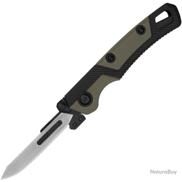 Couteau Kershaw Lonerock RBK 2 Lame Acier Manche Nylon Noir et Vert Linerlock �tui Nylon KS1891