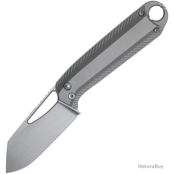 Couteau Pliant Ketuo Ventr V4 BK/S Lame Acier M390 Manche Titane Gris Linerlock KETM0110