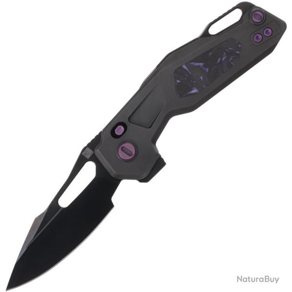 Couteau Pliant Ketuo Mini Griffin Lame Acier M390 Manche Titane Noir Linerlock KETM0115