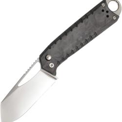 Couteau Pliant Ketuo Ventr V3 BK/P Lame Acier 154CM Manche Fibre de Carbone Noir Linerlock KETM0124