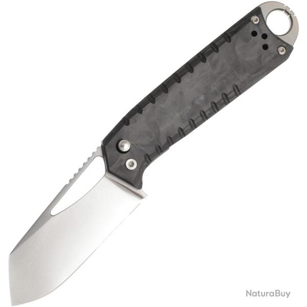 Couteau Pliant Ketuo Ventr V3 BK/P Lame Acier 154CM Manche Fibre de Carbone Noir Linerlock KETM0124
