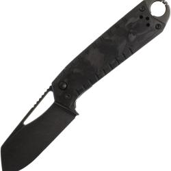 Couteau Pliant Ketuo Ventr V3 BKSW Lame Acier 154CM Manche Fibre de Carbone Noir Linerlock KETM0125