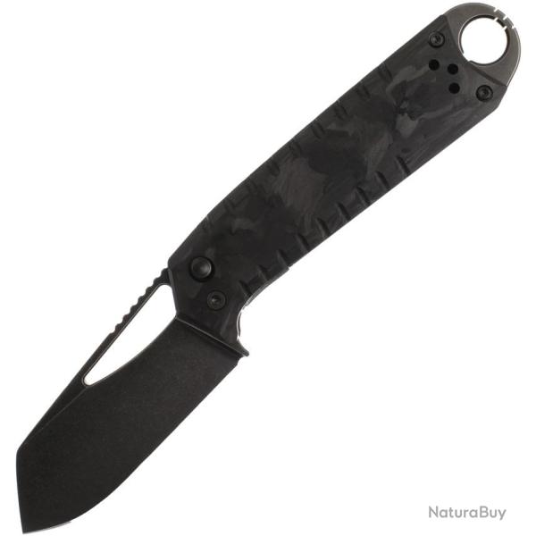 Couteau Pliant Ketuo Ventr V3 BKSW Lame Acier 154CM Manche Fibre de Carbone Noir Linerlock KETM0125