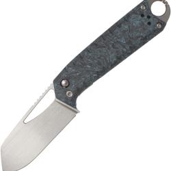 Couteau Pliant Ketuo Ventr V3 BL/S Lame Acier 154CM Manche Fibre de Carbone Bleu Linerlock KETM0126