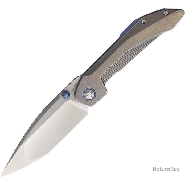 Couteau Pliant Ketuo Stabitha Lame Acier M390 Tanto Manche Titane Framelock KETM0128