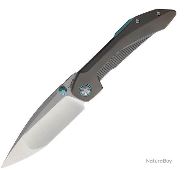 Couteau Pliant Ketuo Stabitha Lame Acier M390 Tanto Manche Titane Framelock KETM0129
