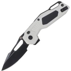 Couteau Ketuo Mini Griffin Lame Acier 14C28N Manche G10 et G10 Blanc et Noir Linerlock KETM065
