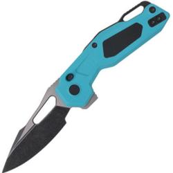 Couteau Ketuo Mini Griffin Lame Acier 14C28N Manche G10 et G10 Bleu Canard et Noir Linerlock KETM067