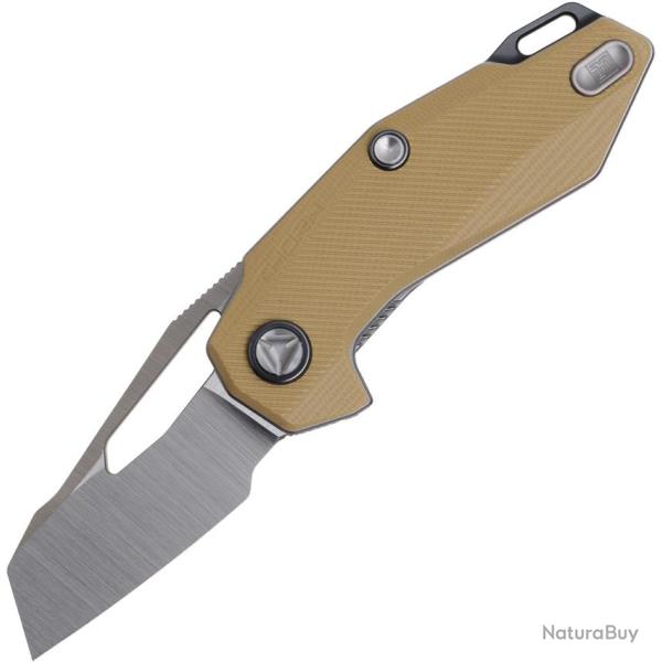 Couteau Pliant Ketuo Thorn Lame Acier 14C28N Tanto Invers� Manche G10 Sable Linerlock KETM086