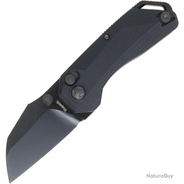 Couteau Pliant Ketuo Rhapsody Lame Acier 14C28N Tanto Invers� Manche G10 Noir Button Lock KETM089