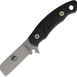 Couteau Fixe Knives Of Alaska Bull Cutter BlkG10 Lame Acier D2 Manche G10 Noir &Eacute;tui Cuir KOA00076FG