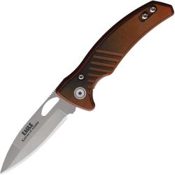 Couteau Knives Of Alaska Eagle Black/Org Lame Acier CPM-S30V Manche G10 Orange et Noir KOA00793FG
