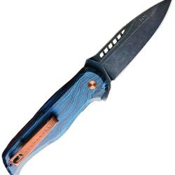 Couteau Pliant KOI Knives Bowerbird Male Lame Acier 14C28N Drop Point Manche G10 Linerlock KOI012