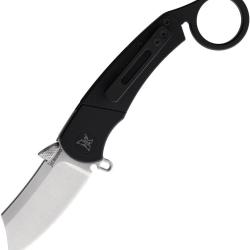 Couteau Pliant Krudo InKorrigible Lame Acier 9Cr18MoV Manche Inox et G10 Noir Framelock SNG719