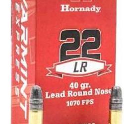 HORNADY BOITE DE 50 CARTOUCHES  22LR 40GR LRN 1 boite de 50 munitions