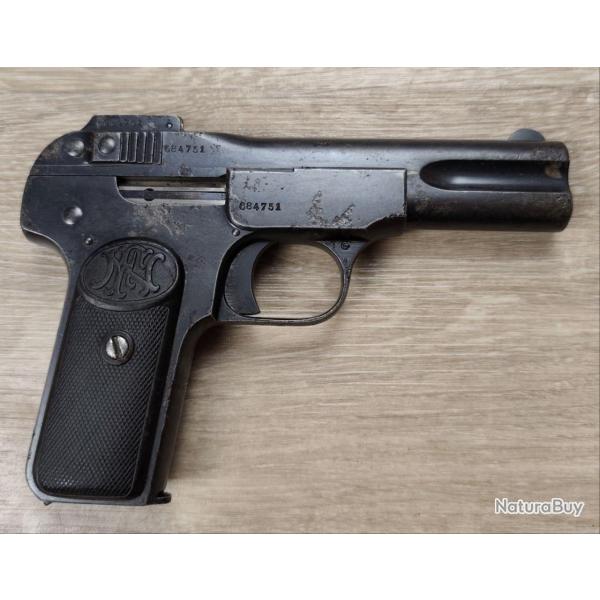 Pistolet BROWNING (FN HERSTAL) mod. 1900 - Cal 7,65 Browning (Occasion)