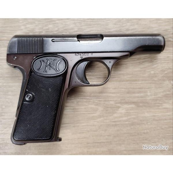 Pistolet BROWNING (FN) mod. 1910 - Cal 9mm court (Occasion)
