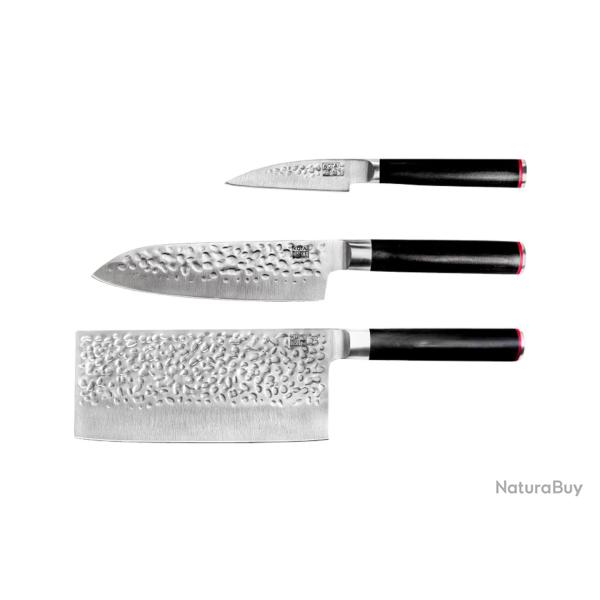 Asian 3-Piece Knife Set - Pakka Collection