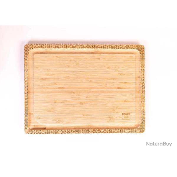 Bamboo Cutting Board (Wave Pattern) - 40 x 30 x 2 cm