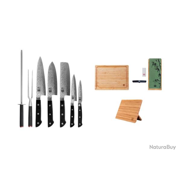 Complete 10-Piece Knife Set - Hashi Tsuchime Collection