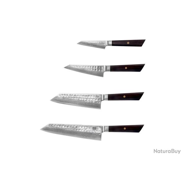 Complete 4-Piece Knife Set - Bunka Damascus Collection