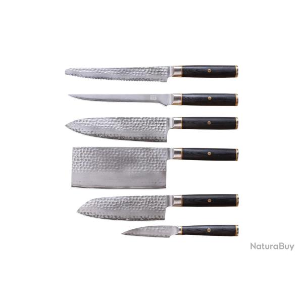 Complete 6-Piece Knife Set - Pakka San-Mai Collection