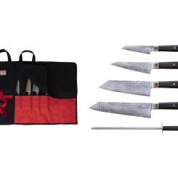Complete 6-Piece Nomad Knife Set - Bunka San-Mai Collection