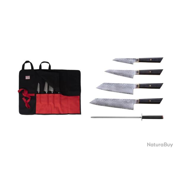 Complete 6-Piece Nomad Knife Set - Bunka San-Mai Collection