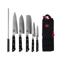Complete 7-Piece Knife Set - Hashi Tsuchime Collection