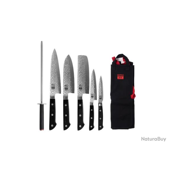 Complete 7-Piece Knife Set - Hashi Tsuchime Collection