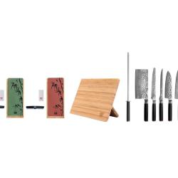 Complete Professional 10-Piece Knife Set - Pakka Damascus Collection