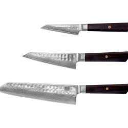 Essential 3-Piece Knife Set - Bunka Damascus Collection