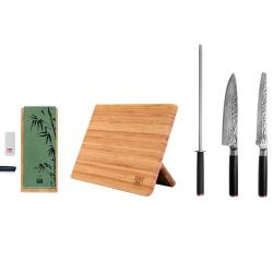 Essential 6-Piece Knife Set - Pakka Damascus Collection