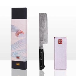 Nakiri Knife 16 cm - Hashi Damascus Collection