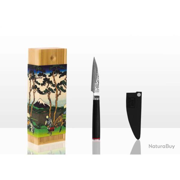 Paring Knife 9 cm - Pakka Damascus Collection