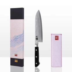 Santoku Knife 18 cm - Hashi Damascus Collection