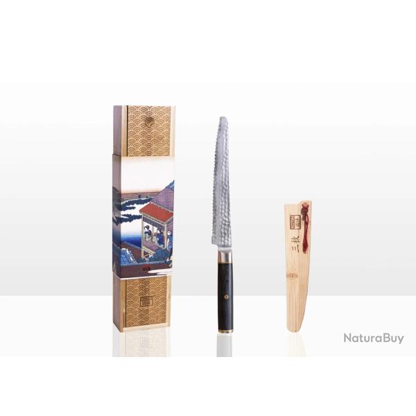 Serrated Knife 20 cm - Pakka San-Mai Collection