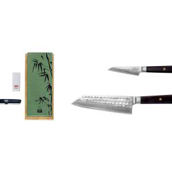 Starter 3-Piece Knife Set - Bunka Damascus Collection (Sharpening Set)