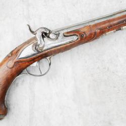 Pistolet officier fran&ccedil;ais XVIIIe si&egrave;cle transform&eacute; &agrave; percussion au XIXe si&egrave;cle SDD26PIS003