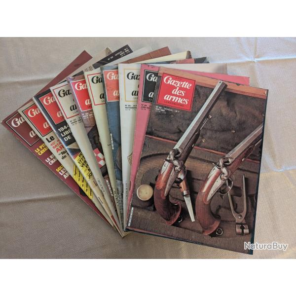 La Gazette des Armes : Lot de 10 revues ( R�f GA 1 )