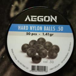 50 Billes durcies nylon calibre .50 Aegon