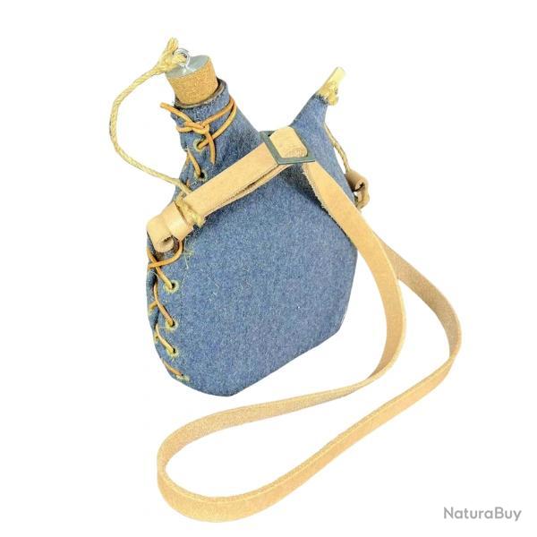 Housse de Gourde Fran�aise WW1 Premium Bleu Horizon - Militaria Fran�ais