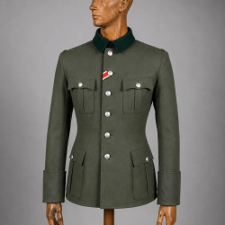 Vareuse d'Officier Allemand M36 - Feldbluse Wehrmacht &agrave; Rabats de Manche - Reproduction WW2 M