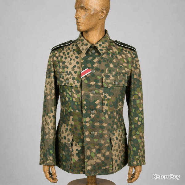 Veste Erbsentarn M44 � Spring � - Camouflage Petits Pois - Hector Heritage - Reproduction WW2 X-LARG