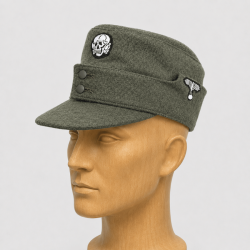Casquette M43 Elite Waffen SS Allemande Feldgrau - WW2 57