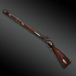CARABINE &Agrave; DOUBLE SILEX ET DEUX CANONS sign&eacute; ANTON PELL -Autriche, Linz - XVIII&egrave;me si&egrave;cle, dat&eacute; 1778