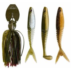 BERKLEY Kit Leurre Bladed Jig Powerbait Slobberknocker Mix Pack 11g - Clear Water