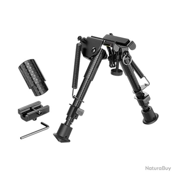 Bipied carbone KECK KE810 - Picatinny / M-LOK - 22 � 38 cm